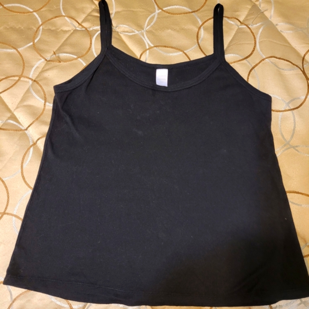 5/$20 or $5  Women's camisole, Black, cotton, 1xl